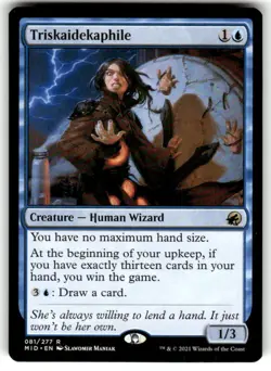 Triskaidekaphile 81 Rare Innistrad: Midnight Hunt Magic: The Gathering Near Mint - Image 1