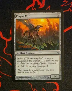 MTG Plague Myr x1 Moderately Played from Mirrodin Besieged - Image 1