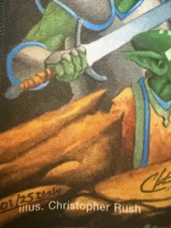 Christopher Rush Goblin Kerfuffle #01/25 Playmat | Unpublished MTG Art | COA CD - Image 4