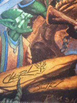 Christopher Rush Goblin Kerfuffle #01/25 Playmat | Unpublished MTG Art | COA CD - Image 5
