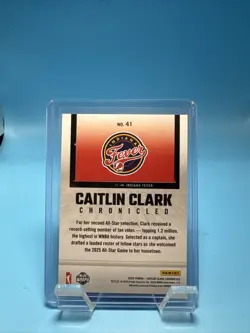 2025 Panini Caitlin Clark Chronicled - WNBA Caitlin Clark #41 Holo - Image 2