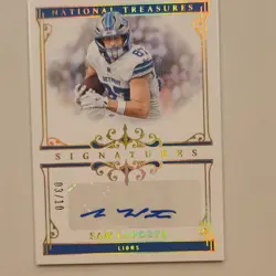Panini 2024 National Treasures Sam LaPorta Auto Holo Gold /10 Lions SIGS-SLA - Image 1