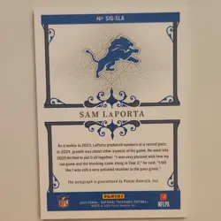 Panini 2024 National Treasures Sam LaPorta Auto Holo Gold /10 Lions SIGS-SLA - Image 2