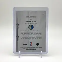 2026 Topps NBA Hoops Dunkumentory Cooper Flagg #D-11 Dallas Mavericks Holo RC - Image 2