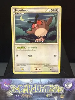 Pokemon Card Hoothoot HGSS05 Black Star Promo Holo HeartGold SoulSilver LP - Image 1