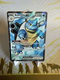 Pokemon Blastoise EX 184/165 Scarlet & Violet 151 Series - Image 1