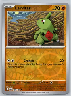 Larvitar 080/159 C Journey Together Reverse Holo NM Pokemon - Image 1
