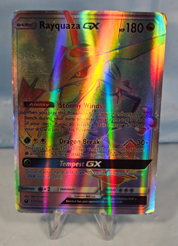 Pokemon Rayquaza GX Rainbow Secret 177/168 HP 180 Sm-Celestial Storm Halo Rare - Image 3