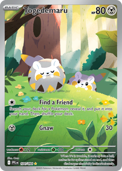 Togedemaru 104/094 Illustration Rare Phantasmal Flames Pokemon NM/M - Image 4