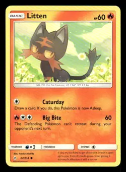 Litten 27/214 C Unbroken Bonds LP Pokemon - Image 1