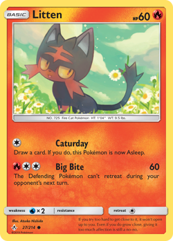 Litten 27/214 C Unbroken Bonds LP Pokemon - Image 4