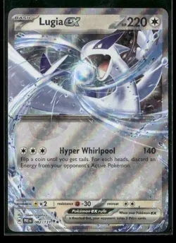 Lugia ex 082/131 Double Rare Prismatic Evolutions NM/M Pokemon - Image 1