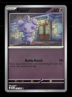 Espurr 036/086 ME04: Chaos Rising Reverse Holo NM/M Pokemon - Image 1