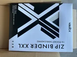 Vault X Exo-Tec Zip Binder XXL SV10.5 16 Pocket Black Bolt White Flare Pokemon - Image 1