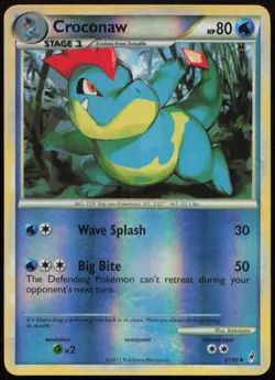 Croconaw 41/95 LP Call of Legends Uncommon Reverse Holo Pokemon - Image 1