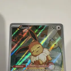 2025 Pokemon Eevee Full Art Promo Card #173 TCG Prismatic Evolutions MT - Image 2