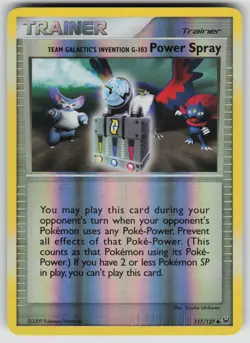 Team Galactic's Invention G-103 Power Spray 117/127 Platinum Reverse Holo LP - Image 1