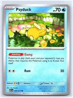Psyduck 039/217 Common Ascended Heroes Pokemon Lightly Played - Image 1