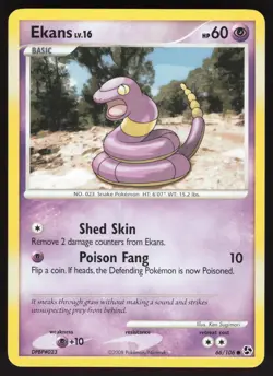 Ekans 66/106 Non-holo Common Pokemon TCG Great Encounters LP - Image 1