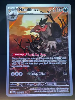 Pokemon TCG White Flare English Mandibuzz 145/086 Illustration Rare - Image 1