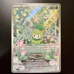 Petilil 091/086 Holo Illustration Rare Black Bolt Pokemon Near Mint - #2 - Image 1