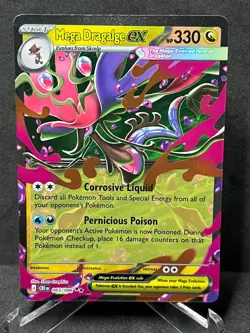 Mega Dragalge ex 065/086 Holo Double Rare Chaos Rising Pokemon Holo Near Mint - Image 1