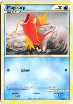Magikarp (#19) 19/30 Common HGSS Trainer Kit: Gyarados & Raichu Pokemon LP - Image 1