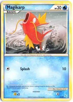 Magikarp (#12) 12/30 Common HGSS Trainer Kit: Gyarados & Raichu Pokemon MP - Image 1