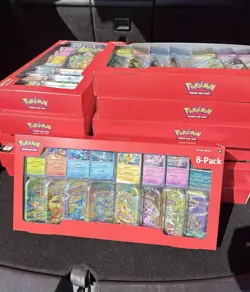 Pokemon Prismatic Evolutions 8 Mini Tins with Promo Cards Costco Set Of 2 INHAND - Image 1