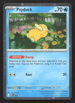 Psyduck (Cosmo Holo) 007 Mega Evolution Promo Holo Pokemon Near Mint - Image 1
