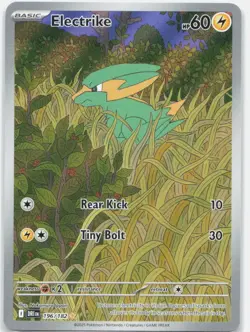 Electrike 196/182 Illustration Rare Destined Rivals Pokemon Holo Near Mint - Image 1