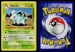 NIDORINA 40/64 UNCOMMON JUNGLE POKEMON UNLIMITED LP - Image 3