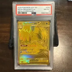 2026 POKEMON ASC EN-ASCENDED HEROES MEGA HYPER RARE #295 MEGA DRAGONITE EX PSA 8 - Image 1