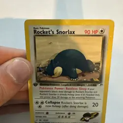 Pokemon TCG Rocket's Snorlax 33/132 1st EDITION - Image 4