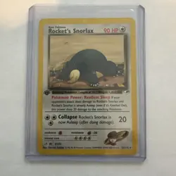 Pokemon TCG Rocket's Snorlax 33/132 1st EDITION - Image 5
