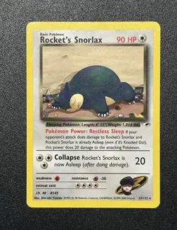 Rocket's Snorlax Team Rocket Rare 33/132 90 HP ENG Unlimited - Image 1