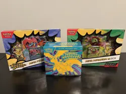Pokemon TCG Ascended Heroes 3-Box Lot ETB Meganium ex Feraligatr ex - Image 1