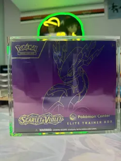 SV Scarlet & Violet (Miraidon) POKEMON CENTER ETB SEALED With Display Case - Image 2