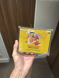 One Piece TCG OP04 Kingdoms Of Intrigue PERFECT PRISTINE Box + ACRYLIC CASE ⚡💎 - Image 1