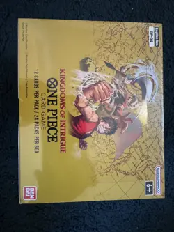 One Piece TCG OP04 Kingdoms Of Intrigue PERFECT PRISTINE Box + ACRYLIC CASE ⚡💎 - Image 2