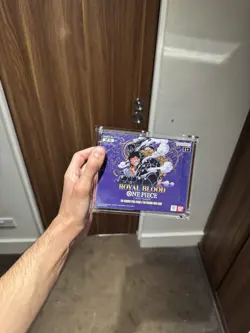 One Piece TCG OP-10 Royal Blood PERFECT PRISTINE Booster Box + ACRYLIC CASE ⚡💎 - Image 1