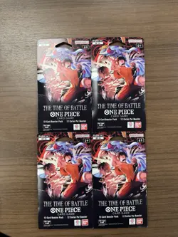 4 Packs-One Piece TCG OP-16 The Time of Battle booster -BRAND NEW SHIPS FAST - Image 1
