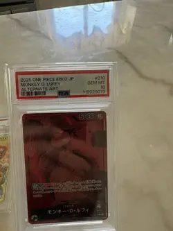 2025 ONE PIECE EB02 JP MONKEY D. LUFFY ALTERNATE ART PSA 10 - Image 2
