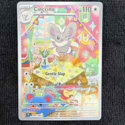 Cinccino 183/162 SV05 Temporal Forces Illustration Rare Holo Full Art English - Image 1