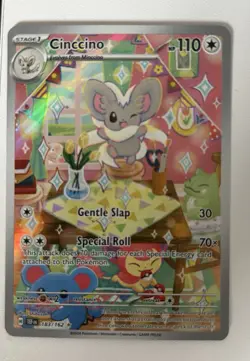 Cinccino 183/162 SV05 Temporal Forces Illustration Rare Full Art Holo ENG - Image 1