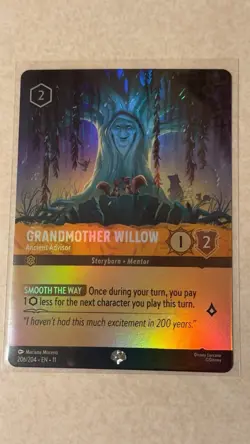 Lorcana Winterspell Grandmother Willow Ancient Advisor NM Holofoil Card L28 - Image 1