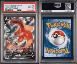 Pokemon Charizard V 154/172 PSA 10 SWSH Brilliant Stars Full Art 2022 - Image 3