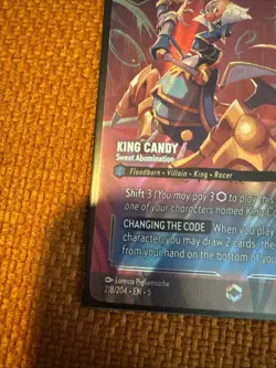 Disney Lorcana TCG King Candy Sweet Abomination 218/204 Enchanted - Image 2