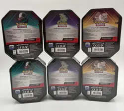 Lot of 6 Triple Whammy Collector Sealed Tin Set Pokemon TCG -18 Packs - Image 2