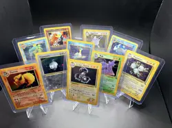 Pokemon TCG Vintage Holo DAMAGED Lot 10 Cards - Wizards Base Fossil Jungle Neo - Image 1